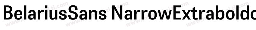 BelariusSans NarrowExtraboldoblique字体转换